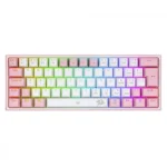 کیبورد مکانیکال گیمینگ ردراگون K617 FIZZ White-Pink