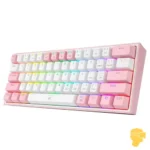 کیبورد مکانیکال گیمینگ ردراگون K617 FIZZ White-Pink - Image 3