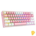 کیبورد مکانیکال گیمینگ ردراگون Fizz Pro K616 Pink-White - Image 2