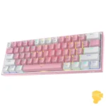 کیبورد مکانیکال گیمینگ ردراگون Fizz Pro K616 Pink-White - Image 3