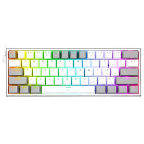 کیبورد مکانیکال گیمینگ ردراگون K617 FIZZ RGB White-Grey