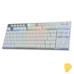 کیبورد بی سیم/باسیم مکانیکال گیمینگ ردراگون K621 Horus TKL White RGB - Image 3