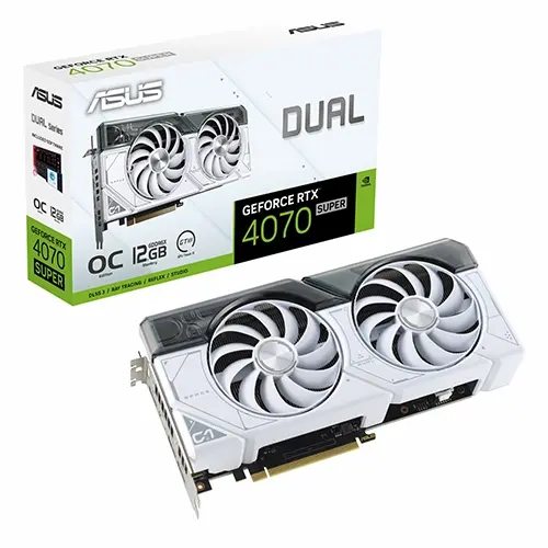 کارت گرافیک ASUS Dual RTX 4070 Super 12G – White