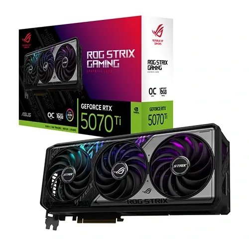 کارت گرافیک ASUS ROG Strix GeForce RTX 5070 Ti OC 16GB