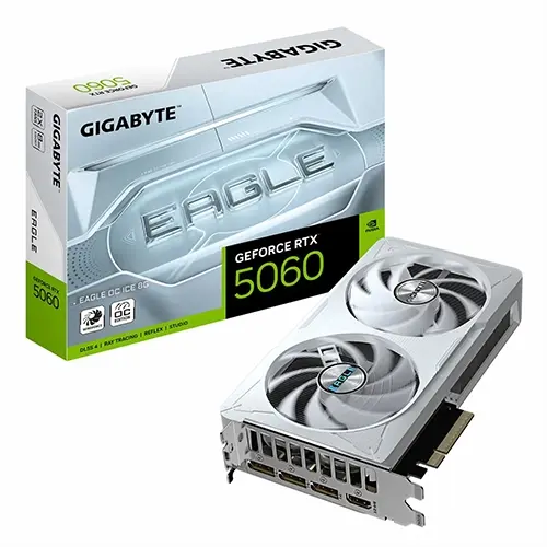کارت گرافیک GIGABYTE RTX 5060 Eagle OC Ice 8GB