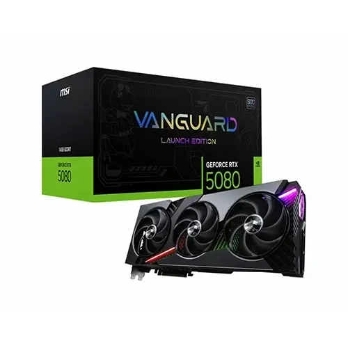 کارت گرافیک MSI GeForce RTX 5080 VANGUARD SOC LAUNCH EDITION 16GB