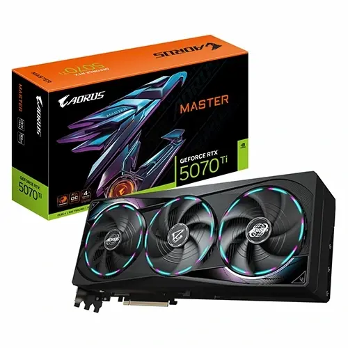 کارت گرافیک Gigabyte Aorus GeForce RTX 5070 Ti Master 16GB