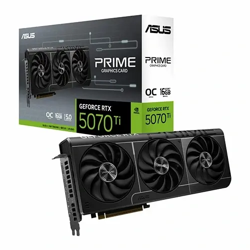 کارت گرافیک ASUS PRIME GeForce RTX 5070 Ti 16GB OC Edition