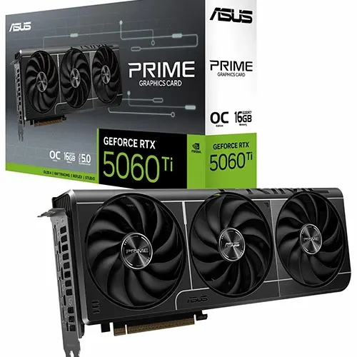 کارت گرافیک ASUS Prime GeForce RTX 5060 Ti OC 16GB
