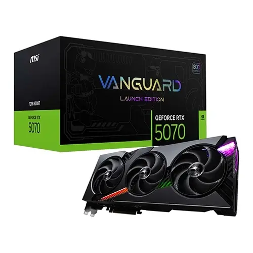 کارت گرافیک MSI GeForce RTX 5070 12G Vanguard SOC Launch Edition