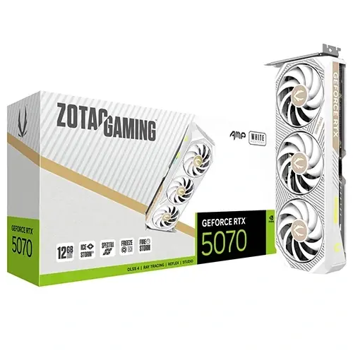 کارت گرافیک ZOTAC GAMING GeForce RTX 5070 AMP White Edition
