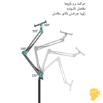 پایه نگه دارنده موبایل و تبلت ارگو مدل WMH021 - Image 7