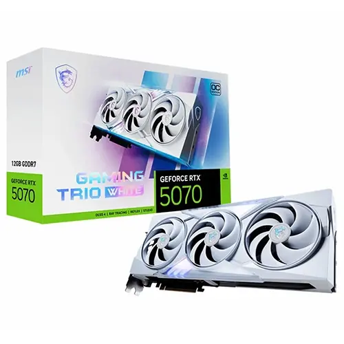 کارت گرافیک MSI RTX 5070 12GB Gaming Trio OC White