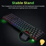 کیبورد بی سیم/باسیم مکانیکال گیمینگ ردراگون ASHE Pro K626P-KBS - Image 5