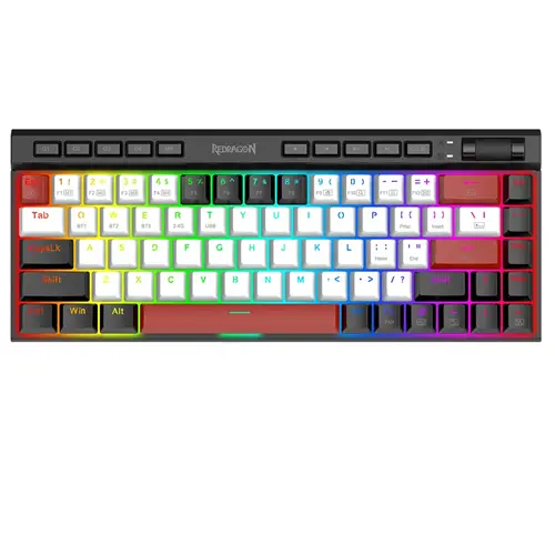 کیبورد بی سیم/باسیم مکانیکال گیمینگ ردراگون Magic Wand Mini K635 WBR RGB PRO