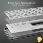 کیبورد بی سیم/باسیم مکانیکال گیمینگ ردراگون SHACO K641 GW PRO - Image 11