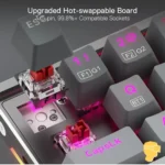 کیبورد بی سیم/باسیم مکانیکال گیمینگ ردراگون SHACO K641 GW PRO - Image 9