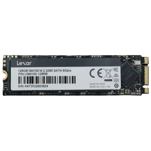 اس اس دی اینترنال M.2 NVMe لکسار مدل Lexar NM620 ظرفیت 128 گیگابایت