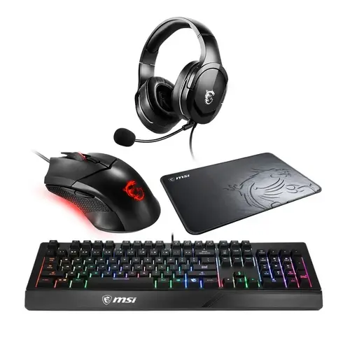 باندل گیمینگ کیبورد و موس و موس پد و هدست ام اس آی ADVENTURE 202